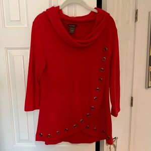 Women’s tunic top with cowl neck size Small